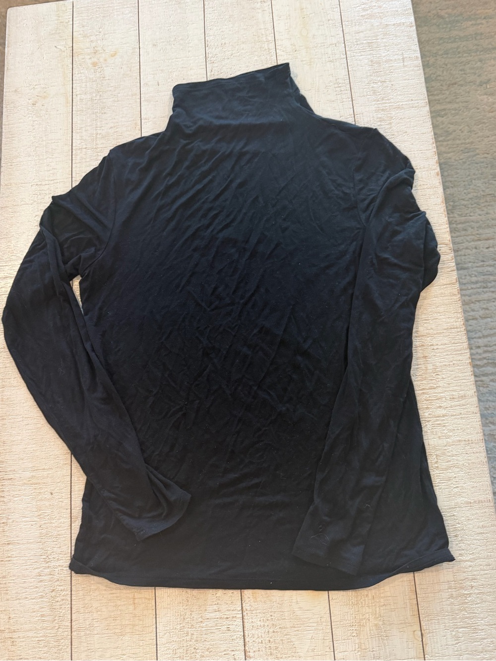 H&M Black Long-Sleeve Turtleneck Top